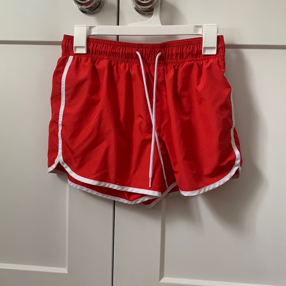 H&M red and white (lifeguard) swim trunks